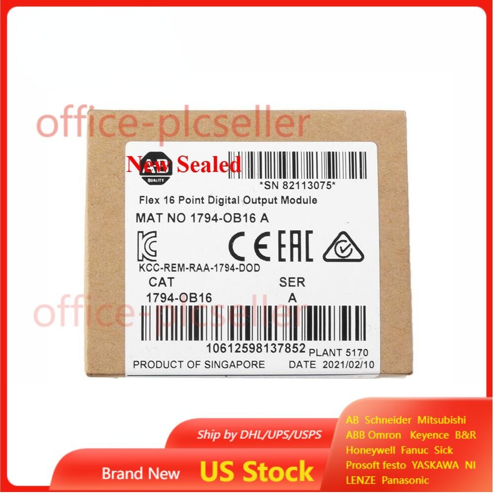 Sealed 1794-OB16 FLEX 16-Point Digital Output Module 1794OB16 NEW