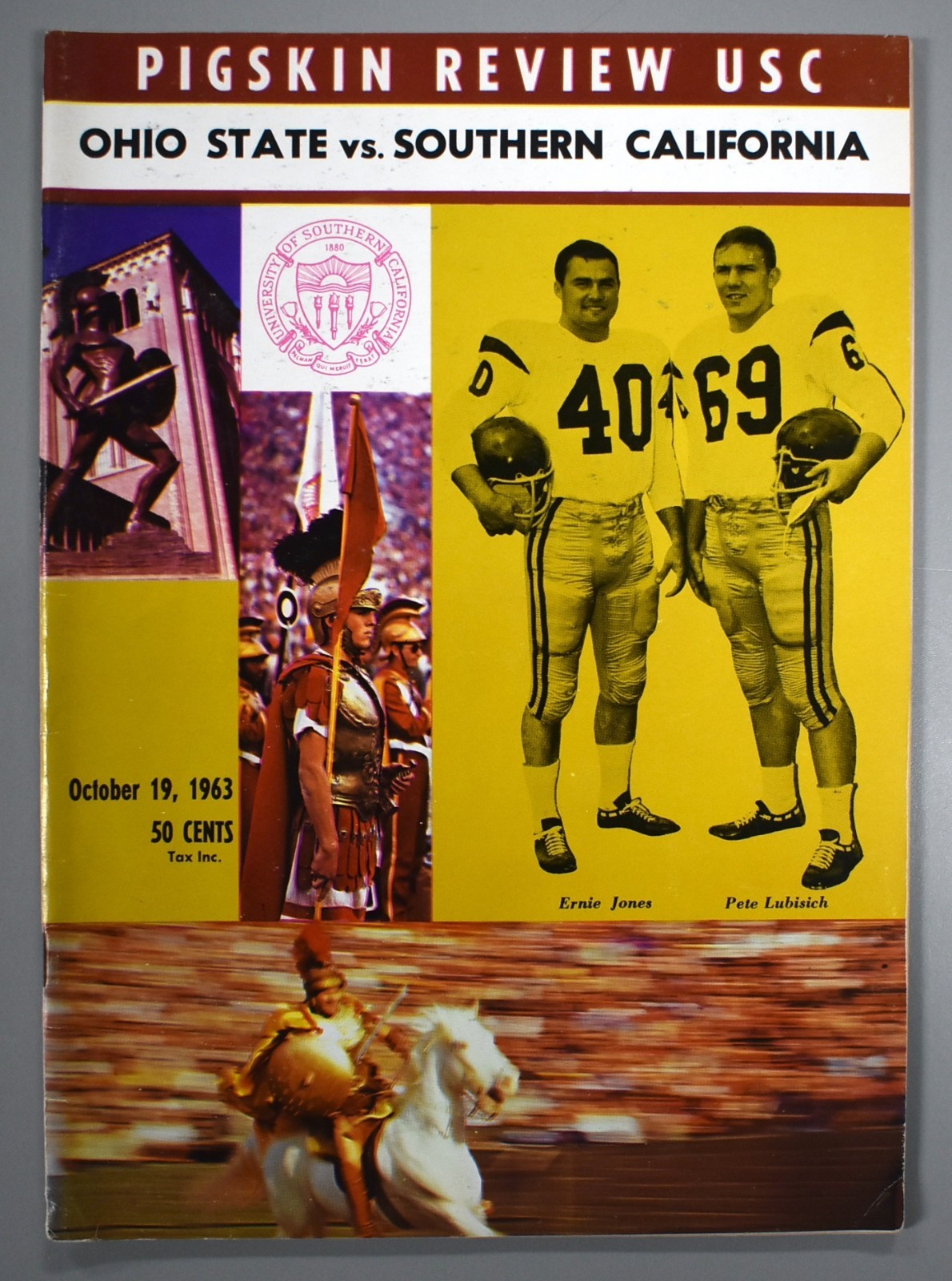 Ohio State vs USC Trojans October 19th 1962 Official Game Program Football