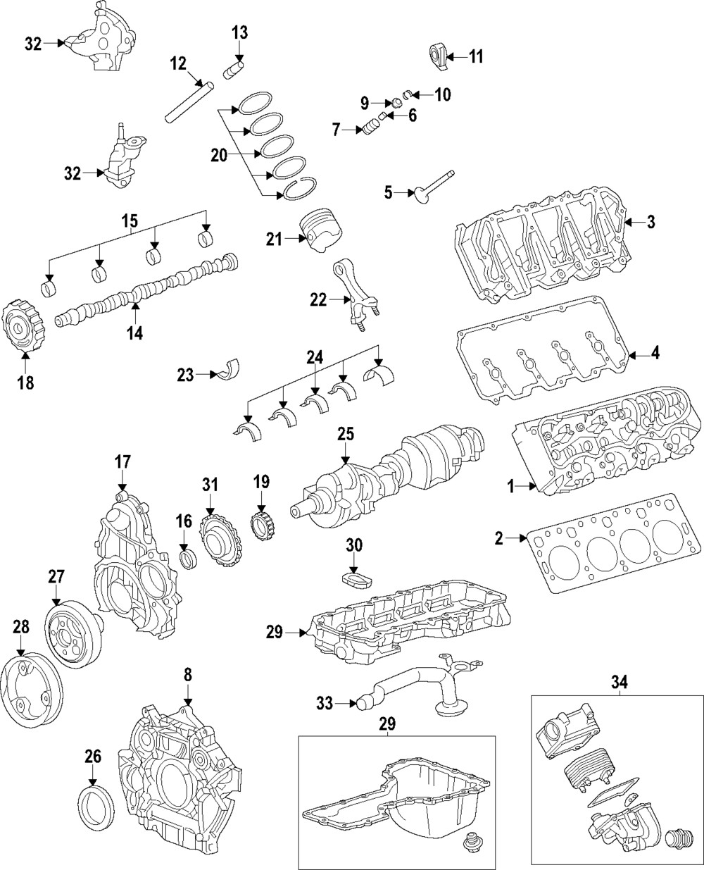 Genuine GM Valve Spring Retainer 12636194