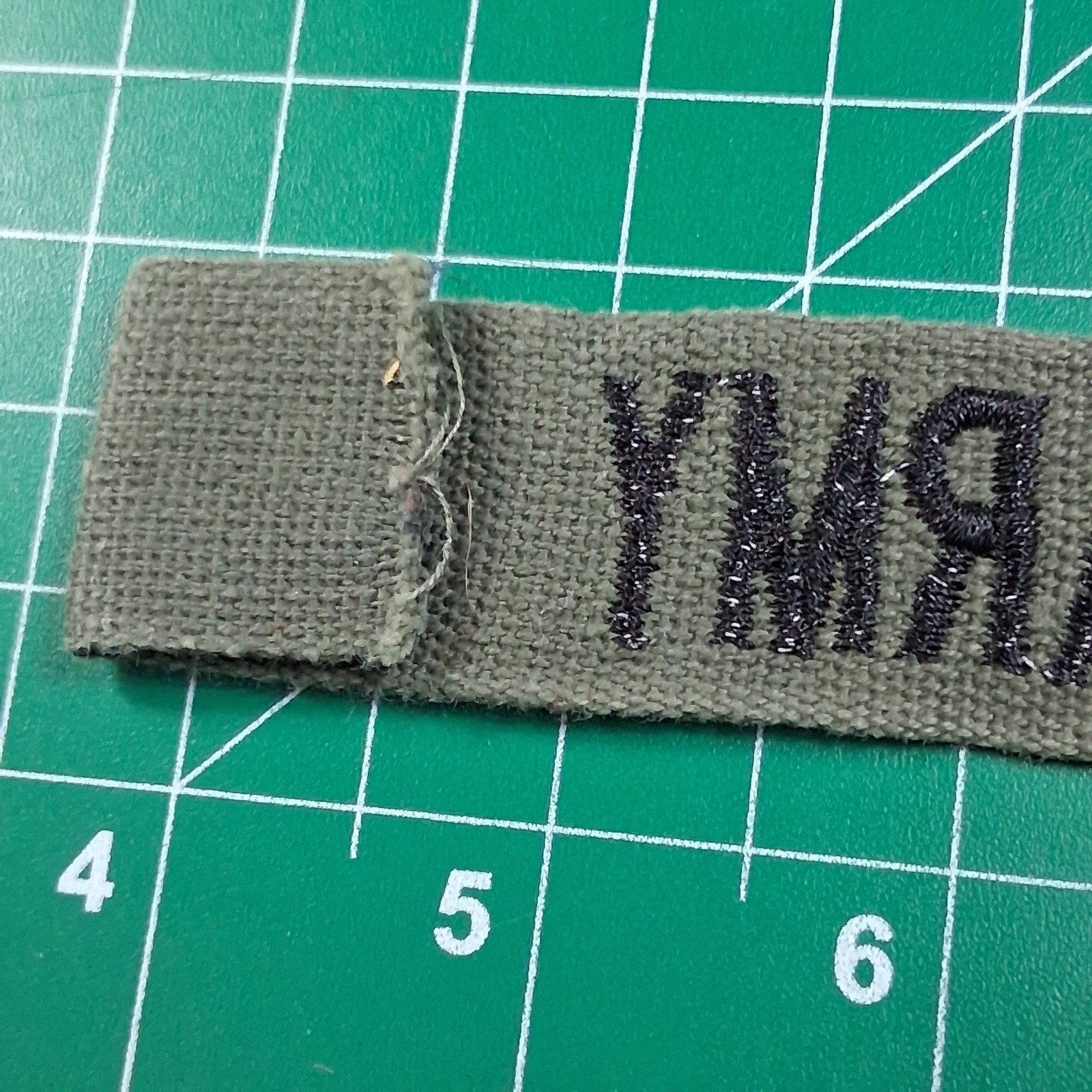 US Army Black Embroidered Tape Military Patch