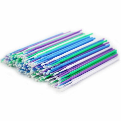 100Pcs Dental Microbrush Disposable Applicators Tips Micro Brush Cleaning