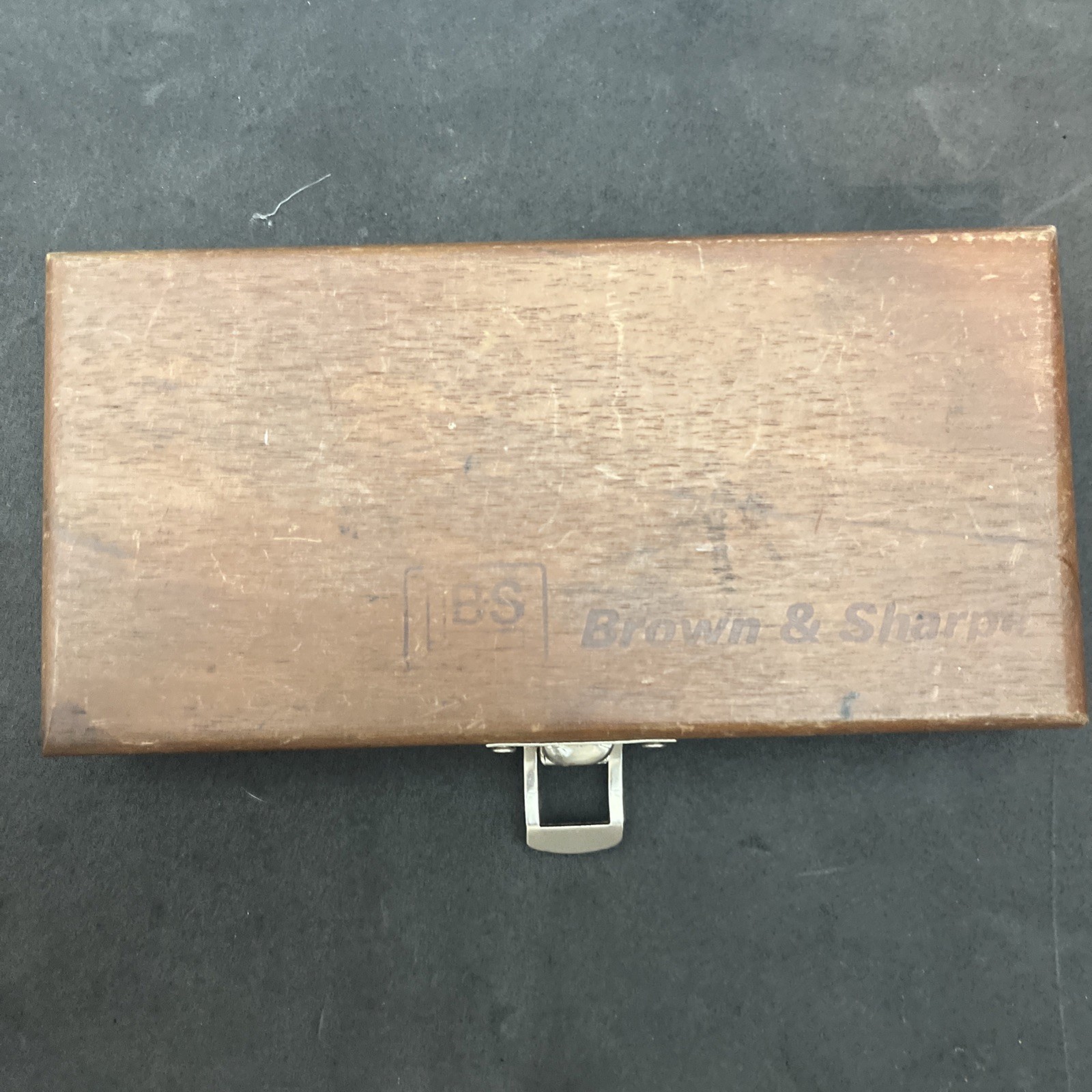 Machinist Tool Brown & Sharp Vintage Wood Case for 6" Square Case Only