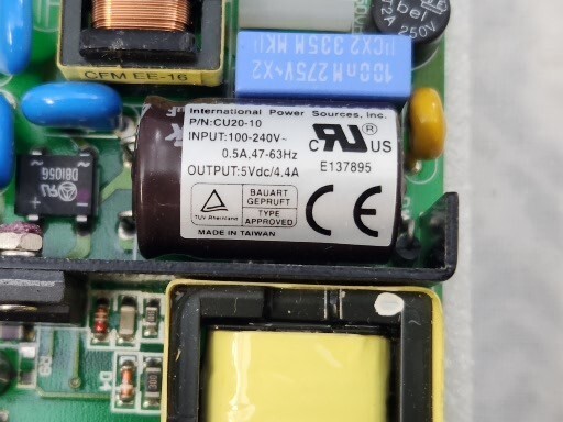 CU20-10 Open Frame Power Supply, 5VDC 4.4A INPUT 100-240V