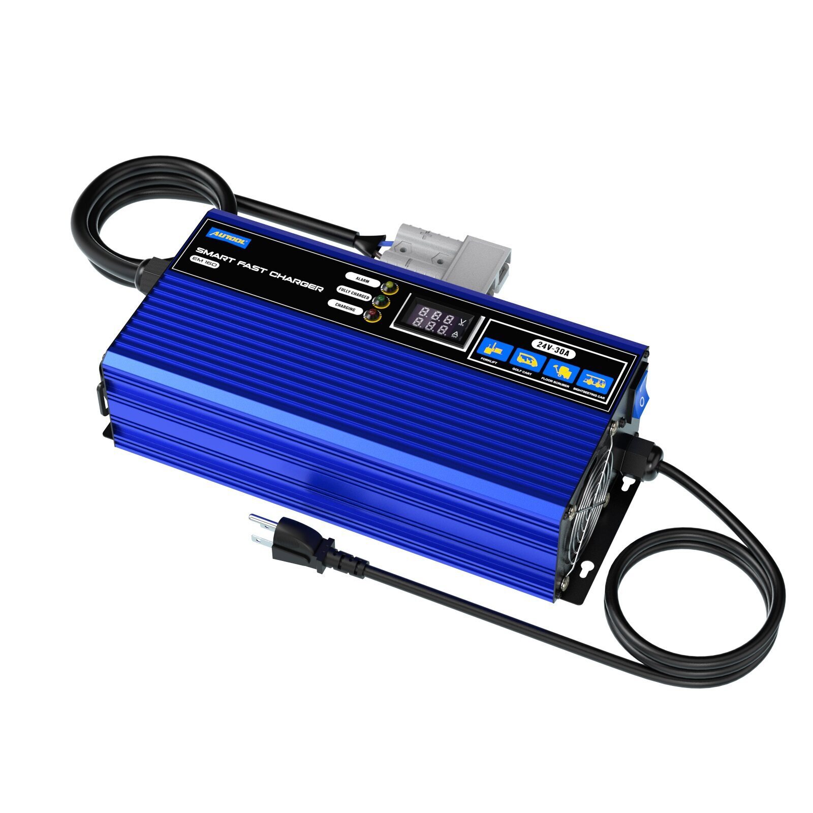 24V Golf Cart Battery Charger Fully-Automatic Smart Charger Forklift Golf Cart