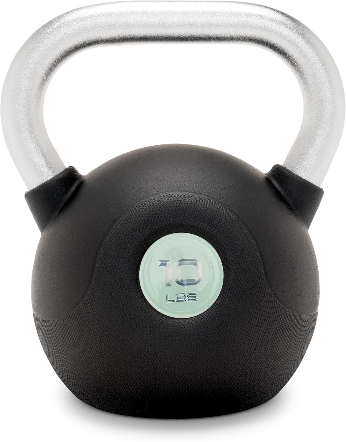 Commercial Grade PU Coated Kettlebell – 10 to 40 LB Single Weights W/ Textured