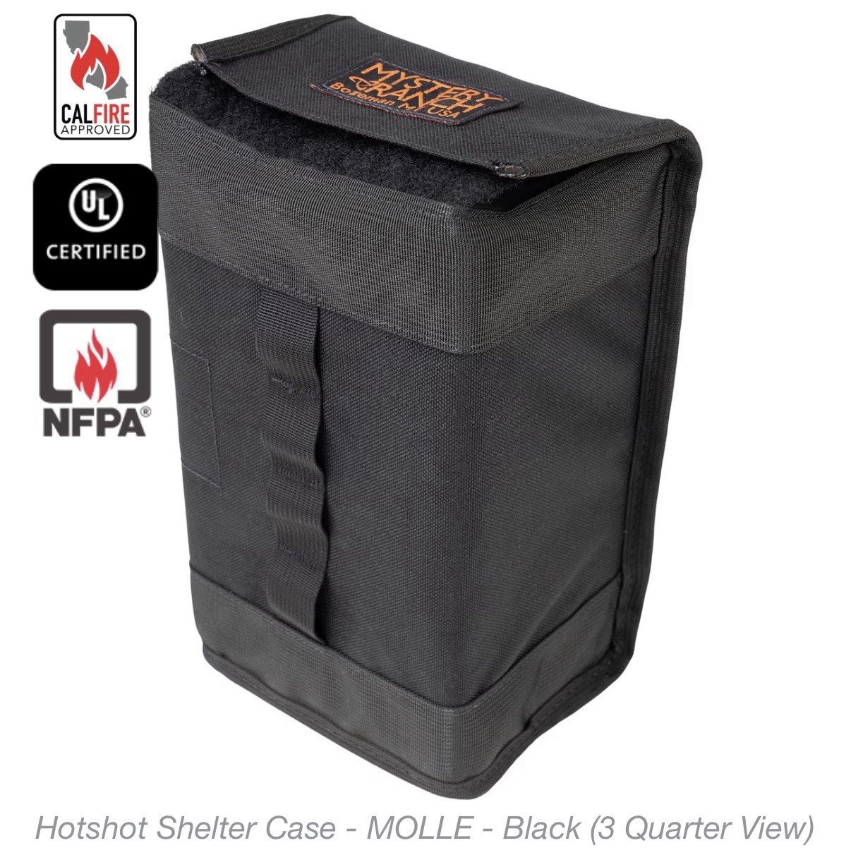 Mystery Ranch Hot Shelter Case MOLLE Black Fire Shelter Pouch NWT USA