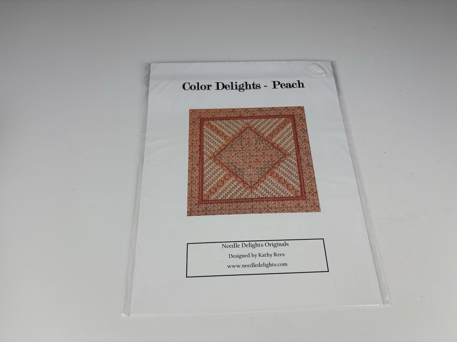 Needle Delights Originals Color Delights Peach Needlepoint Pattern 1S