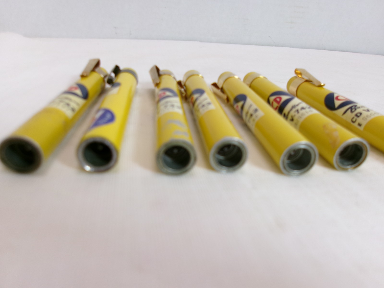 7 vintage Bendix CD-742 Radiological Dosimeters