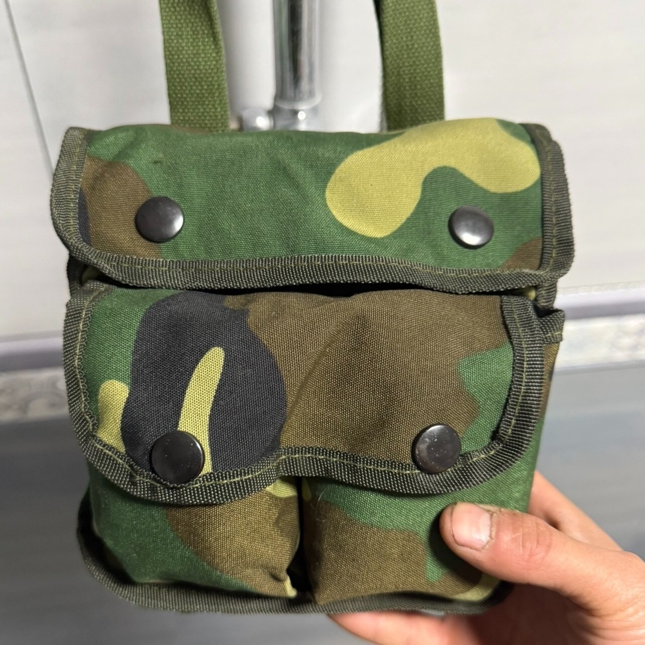Surplus Chinese Army Military Type 69 Canvas camouflage bag Accessory Pouch