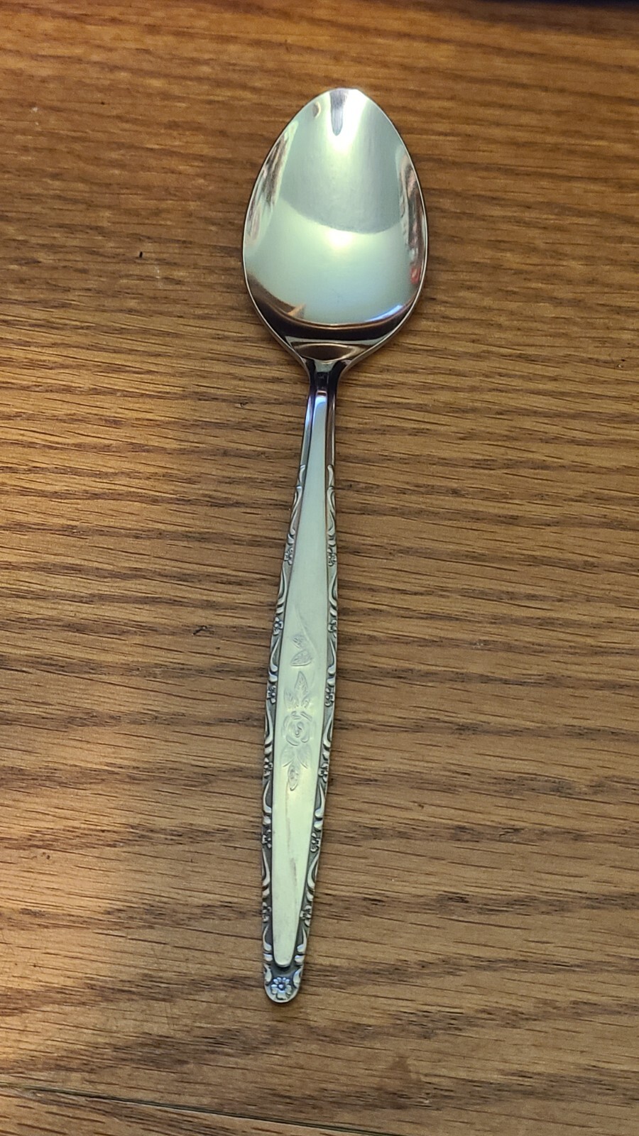 New Japan Stainless Steel Spoons Beautiful Rose Design Lot Of 10
