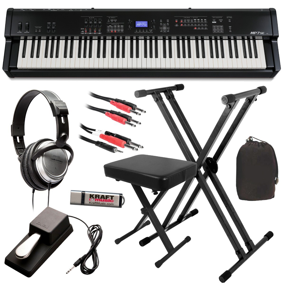 Kawai MP7SE Stage Piano KEY ESSENTIALS BUNDLE
