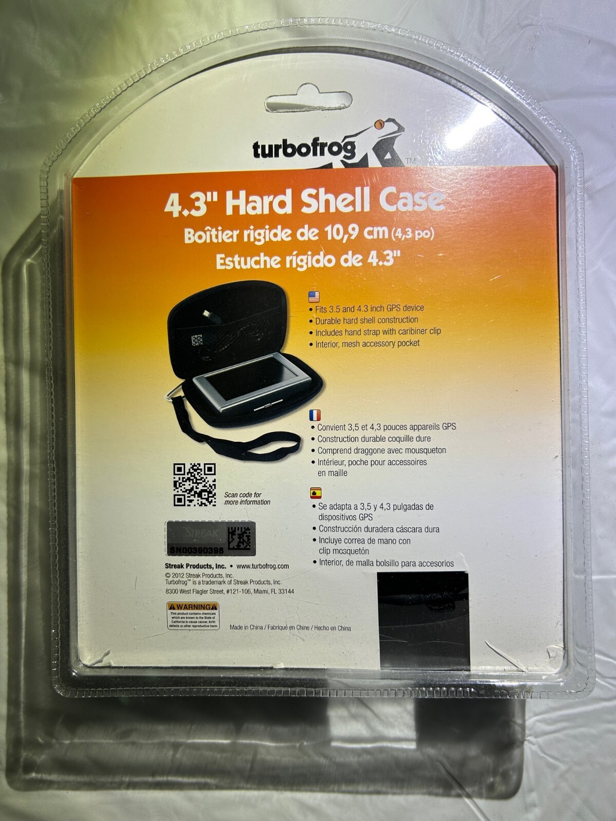 Turbofrog 4.3" Hard Shell Case- Durable Case