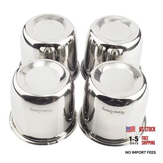 Stainless Steel Push Through Center 3.31" Center Hole, 2.91" Height Chrome