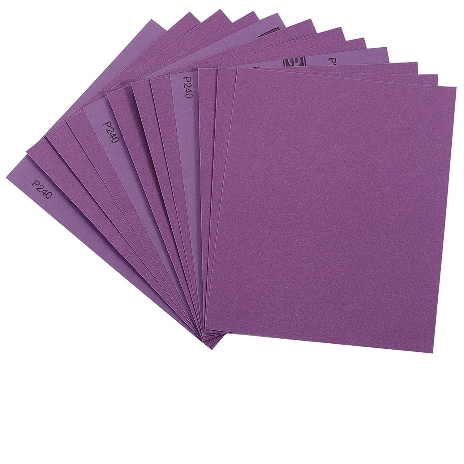 Sandpaper 240 Grit, Wet Dry Sanding Sheets 9 x 11 Inch, Advanced White Fused ...