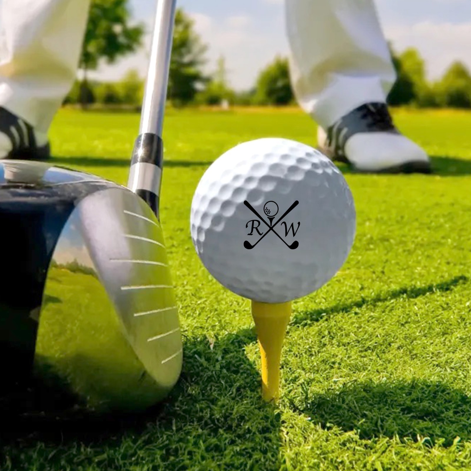 Custom Golf Ball Stamp Personalized Text Logo Marker Waterproof Golfball Stamper