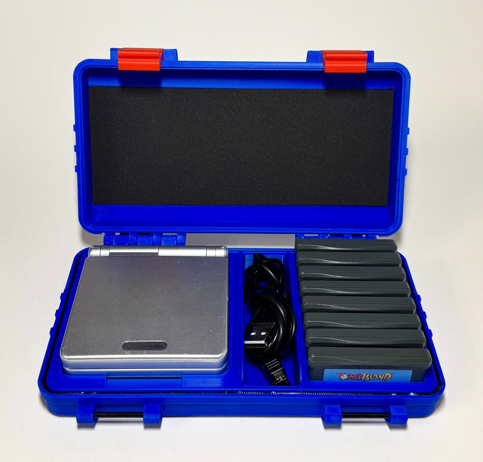 Protective Game Boy Advance SP Case: GBA Carrying Case w/ Accessory & Game Slots