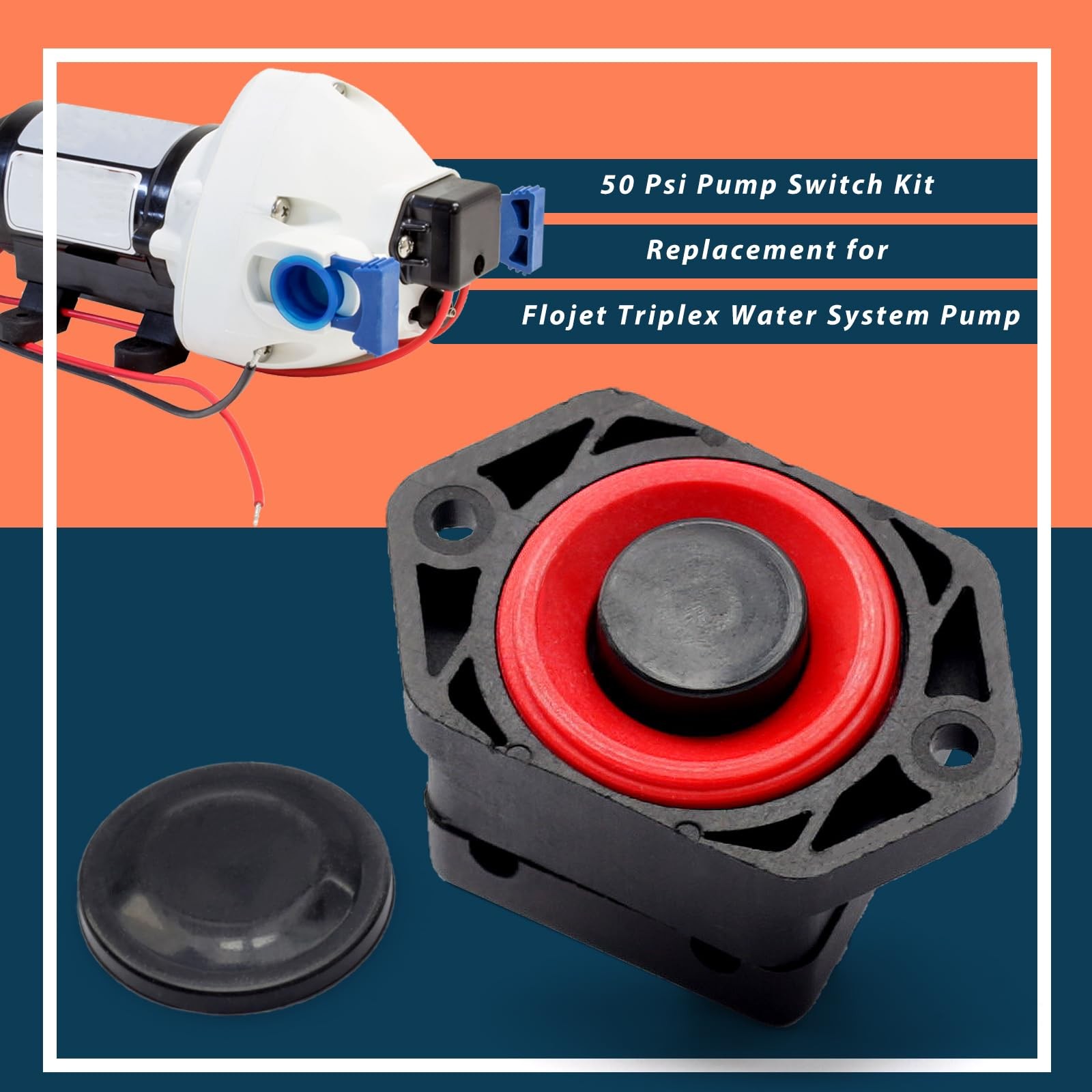Upgraded Pump Switch Kit Replacement for Flojet Triplex Replace Parts 2091050, E