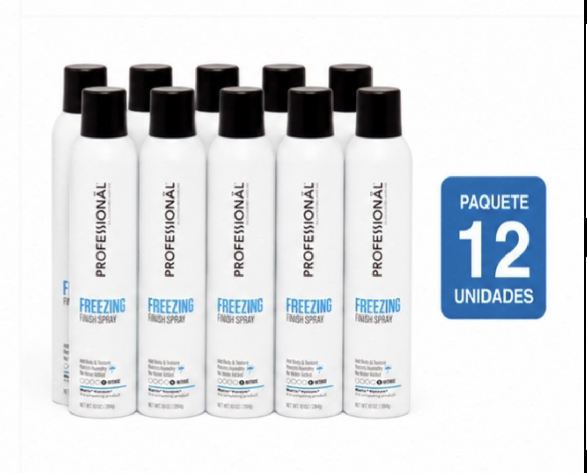 Professionäl Freezing Finish Spray Intense Hold Texturizing 10oz [ Pack - 12 ]