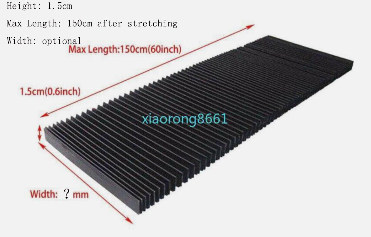 CNC Engraver Machine Protector Flat Accordion Bellow Way Cover High Flexible