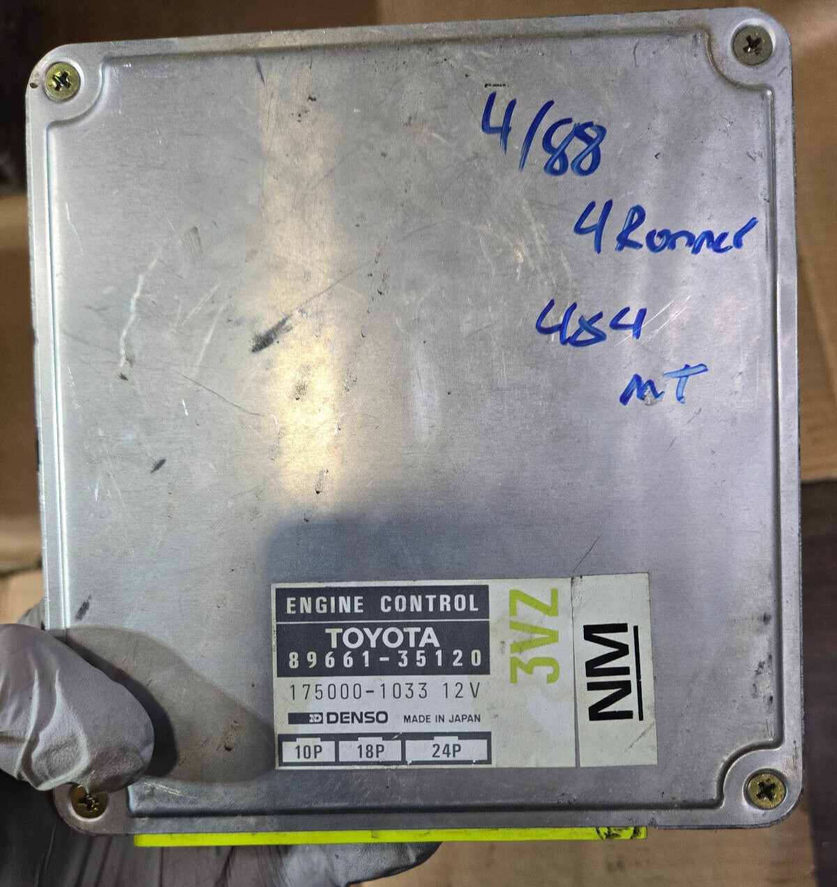 87-89 TOYOTA 4RUNNER PICKUP 3.0 V6 3VZE 3VZ ECU ECM ENGINE COMPUTER 89661-35120