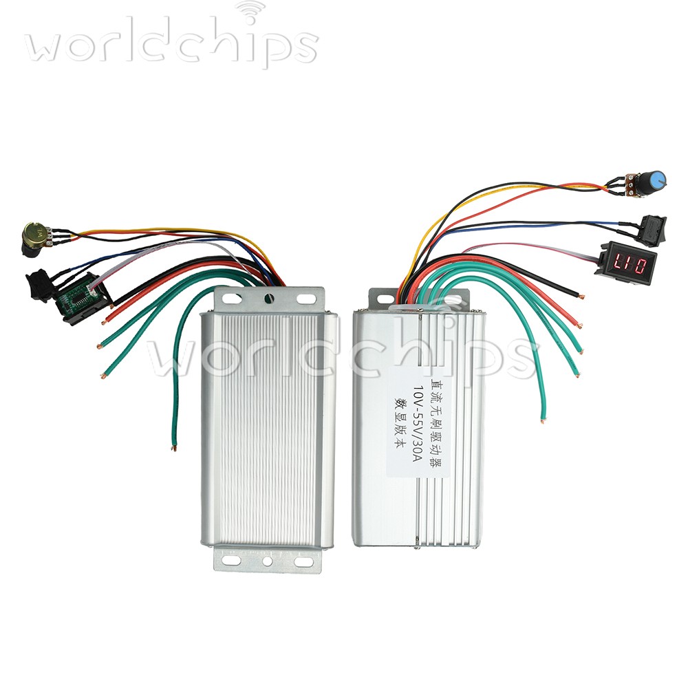 10-55V 30A 3-Phase DC Brushless Controller Electronic Speed Control Motor Drive