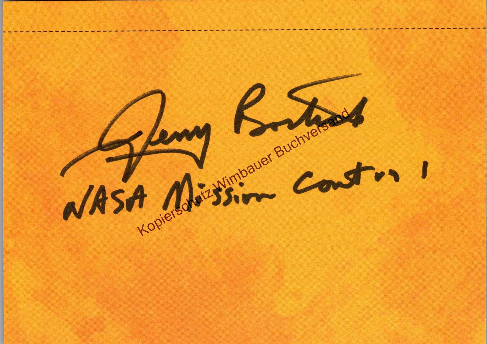 Original autograph Jerry Bostick NASA /// autograph signed signed 299583