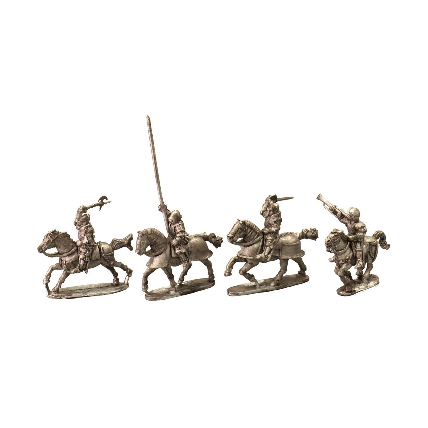 Mirliton Historical Min  Italian Mounted Command Group w/Horses at a G Pack New