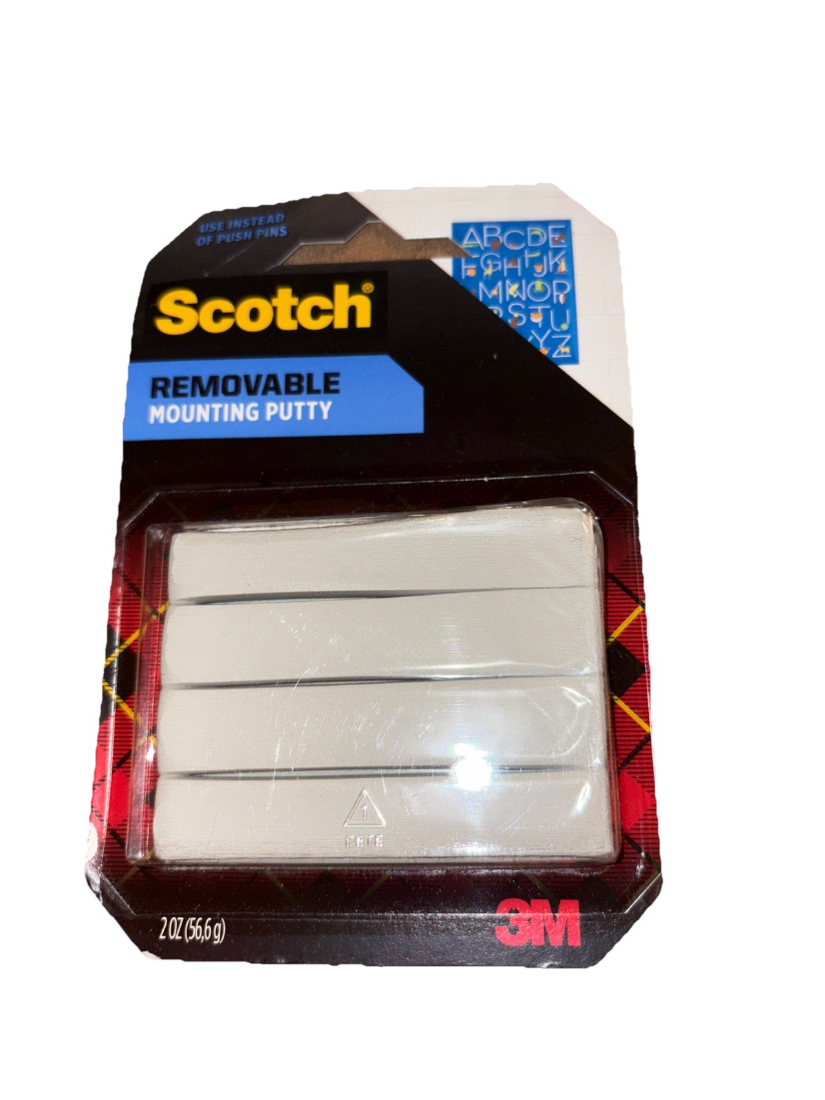 Scotch Adhesive Removable Mounting Putty 2oz – Metal, Acrylic, Wood NEW