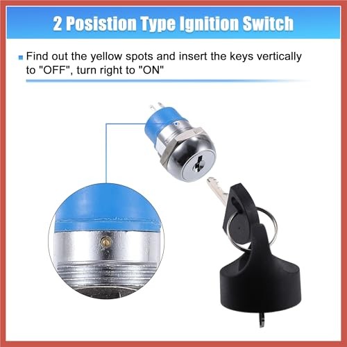 1 Set Ignition Starter on Off Switch Lock W/ 4Keys Mobility Scooter Key