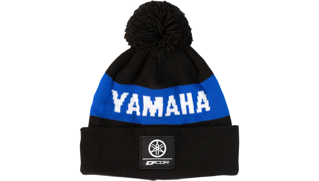 NEW D'COR VISUALS 70-132-1 Yamaha Stripe Beanie - Black/Blue - MOTORCYCLE