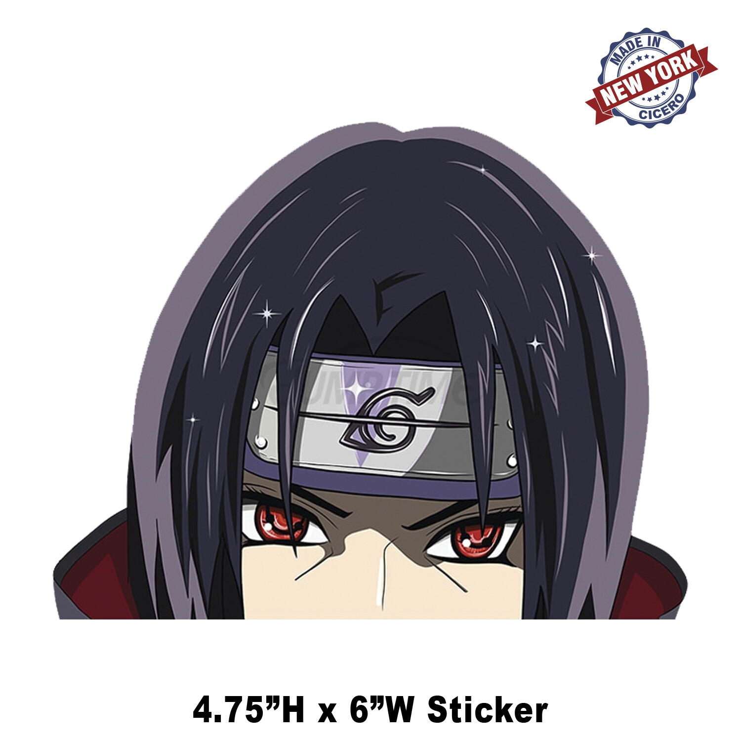 Itachi Peeker Peeking Window Vinyl Decal Anime Naruto Sticker Manga JDM 6 Inches