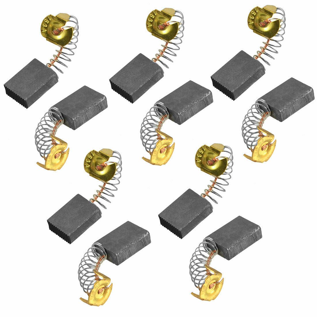 5 Pair Black Rectangle Electronic Motor Carbon Brushes