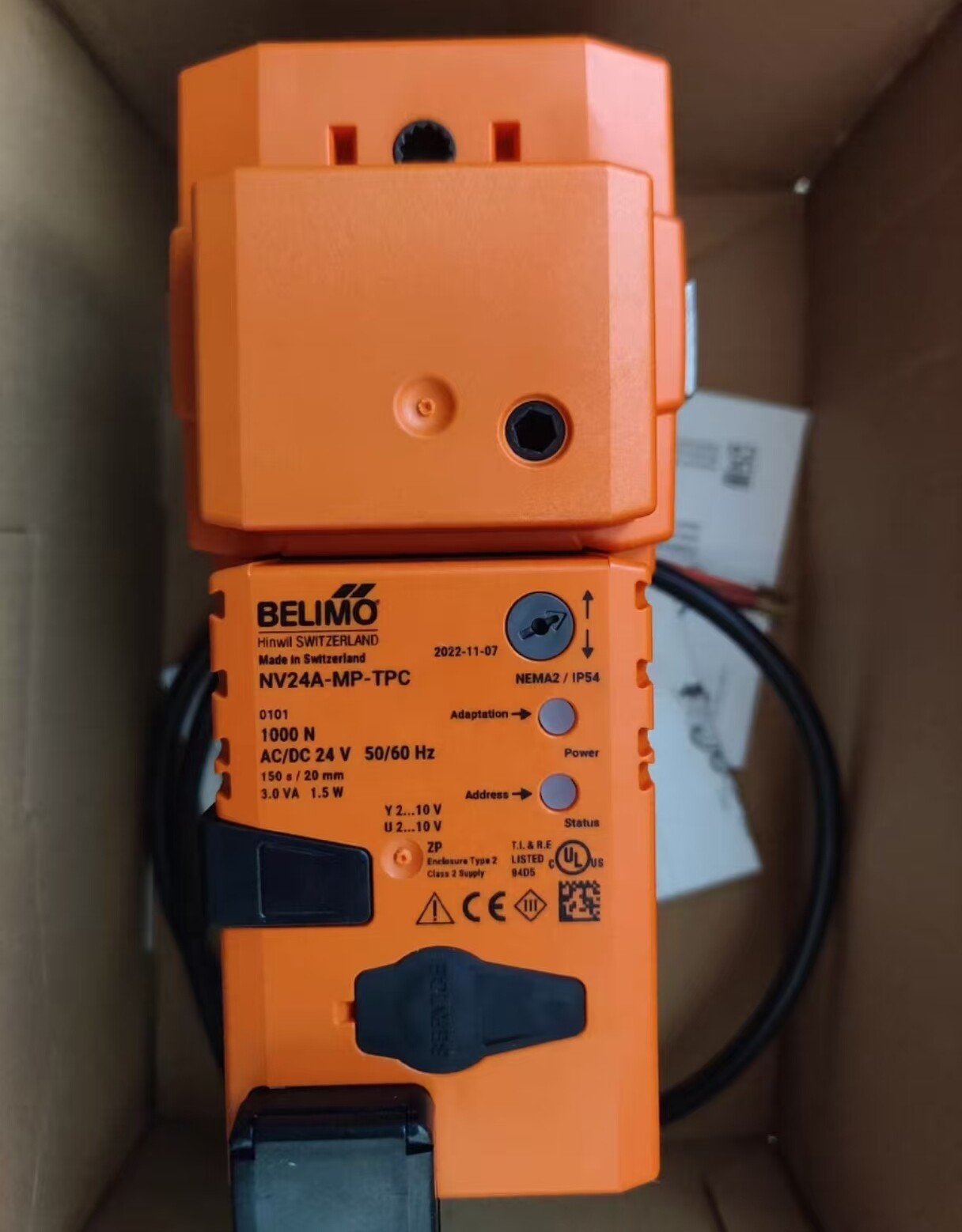 BELIMO NV24A-MP-TPC valve actuator 1000N 24VAC/DC-UPS or DHL fast delivery