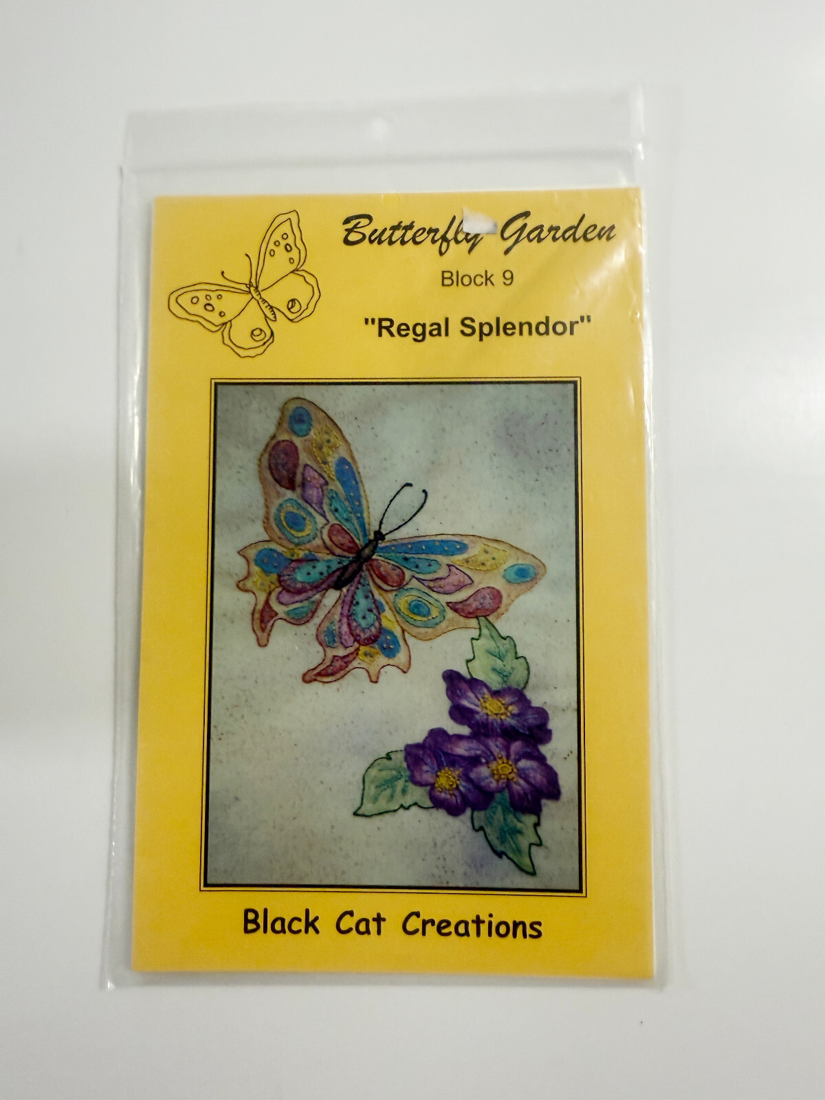 Butterfly Garden Block 9 Regal Spiendor Pattern Black Cat Creations