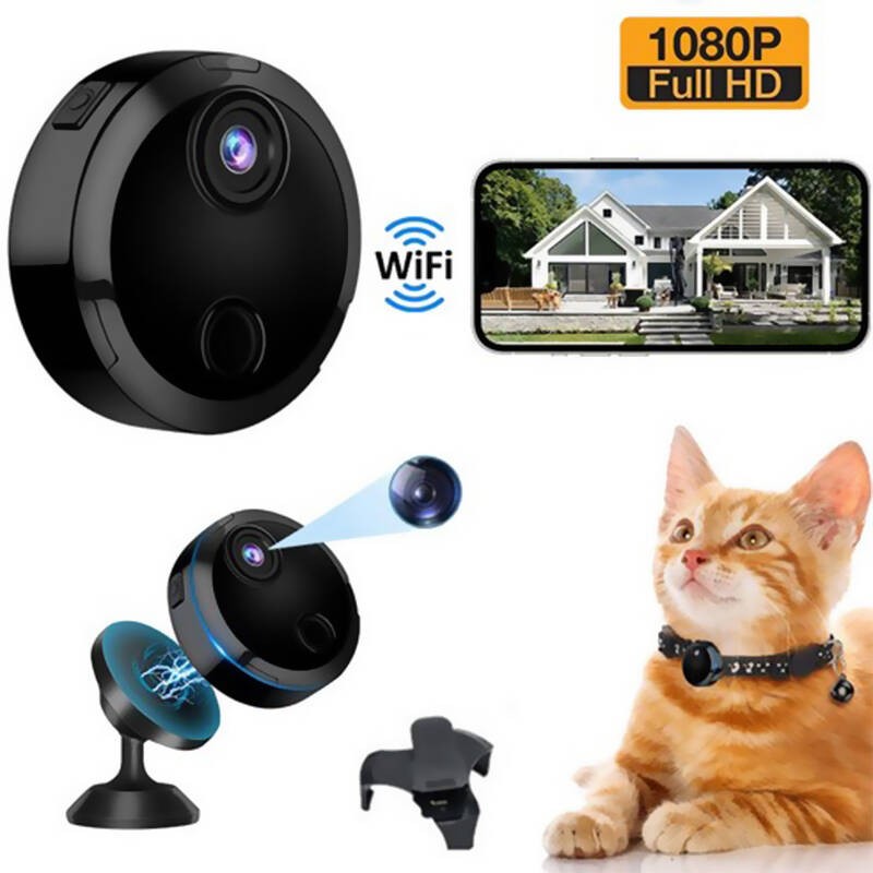 Mini WiFi Camera HD 1080P Smart Home Security Cam with Night Vision & Motion