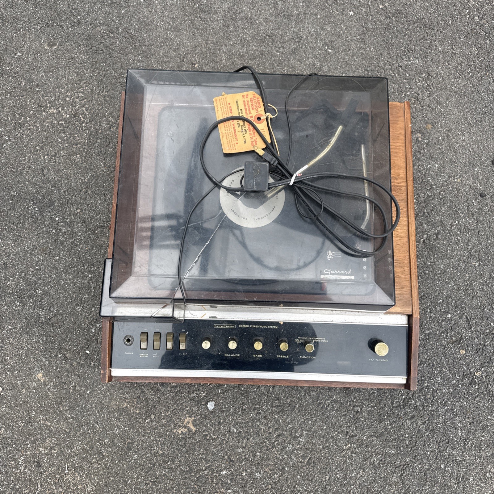 Harman Kardon SC2020 Music System Cover Damage Highly Collectible Not Tested