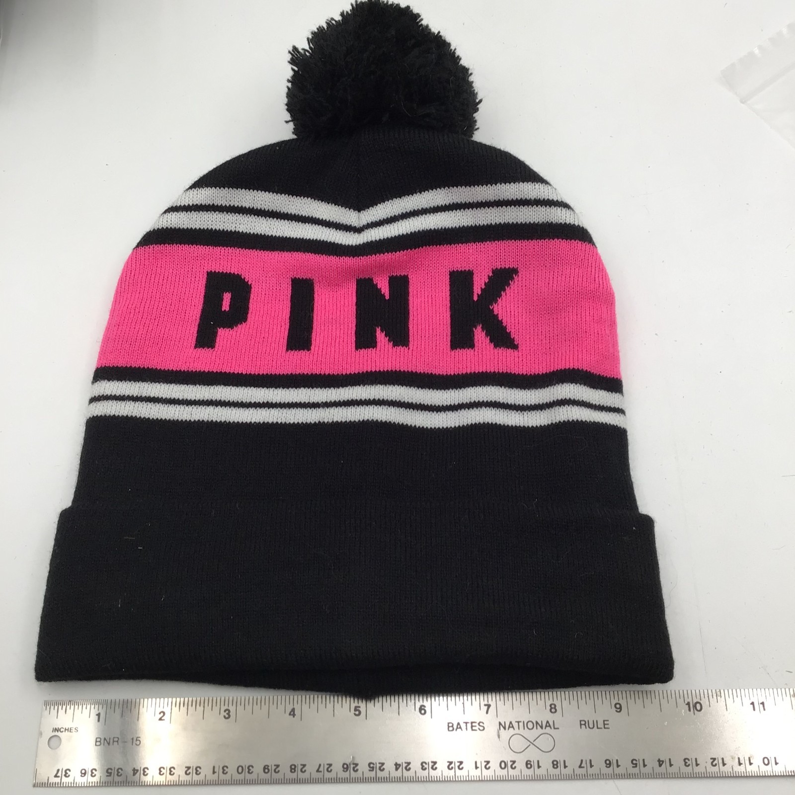 Victorias Secret Beanie Adult Cuffed Sexy Snow Bunny Snowboard Ski Hiking