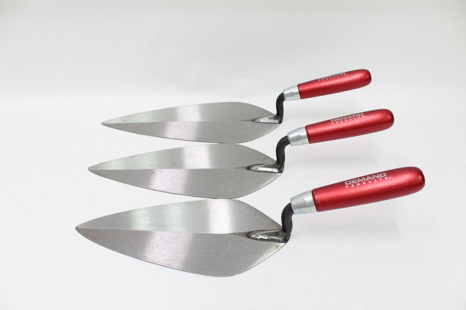 Demand Products 3 Piece London Brick Trowel for Concrete Masonry, 10", 11", 12"