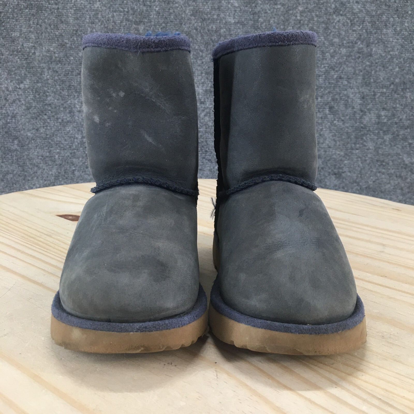 UGG Boots Children 9 Classic Mini Shearling Blue Pull On Ankle Top SN 101964