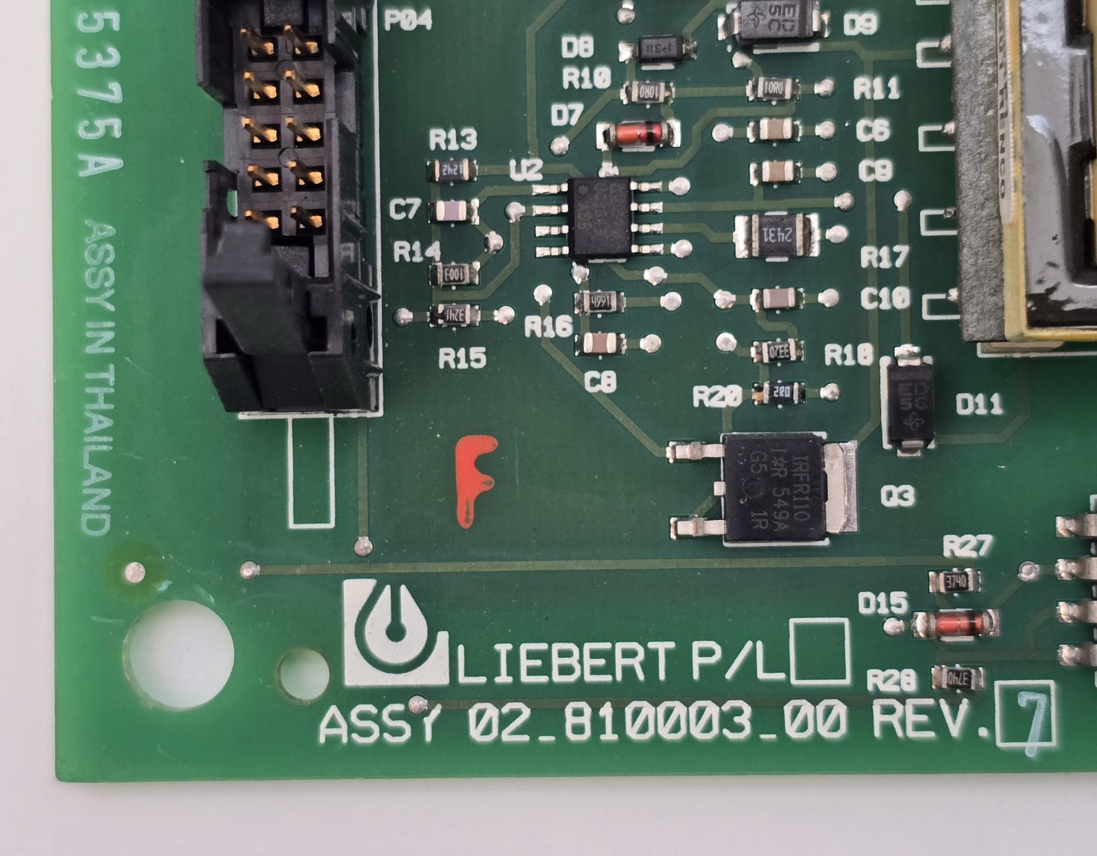 Liebert 02-810003-00 Control Circuit Board REV 7 PCB Assembly UPS System