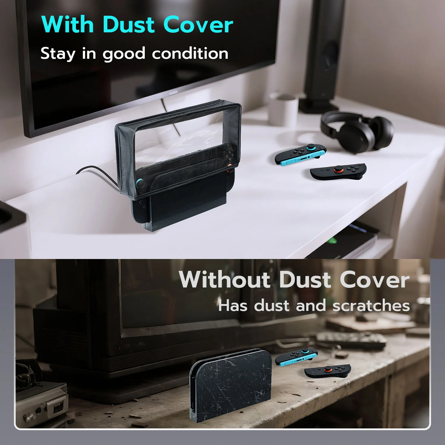 Transparent Protective Dust Cover for Nintendo Switch 2