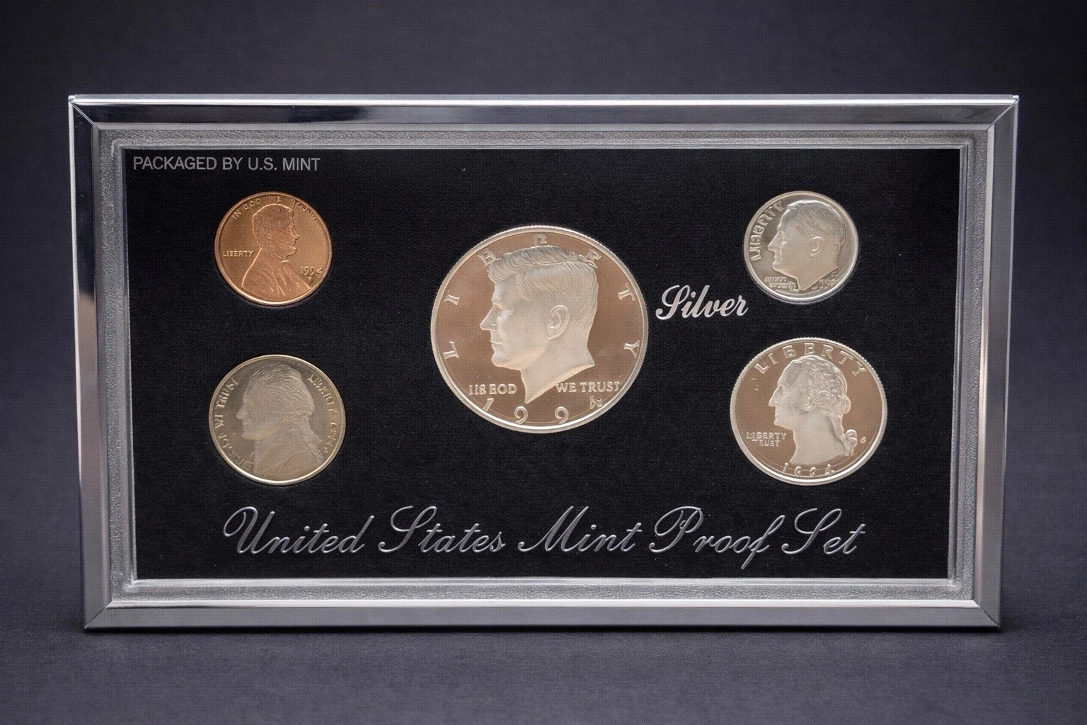 1994 U.S. Mint Premier Silver Proof Set Box & COA 90% Silver – Deep GEM Cameo