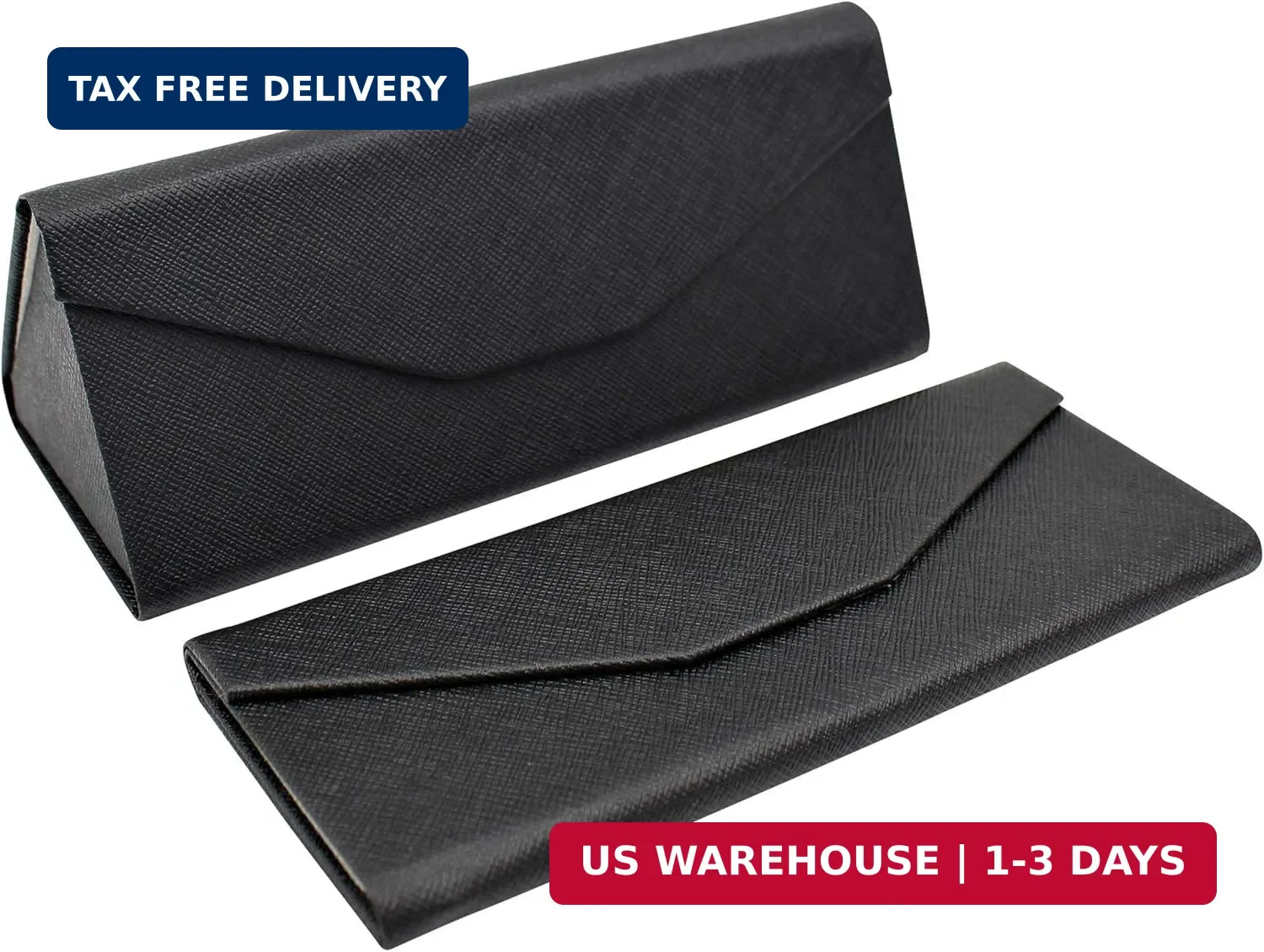 Real Sic Glasses Case for Men and Women - Magnetic Folding Hard Shell Sunglass H