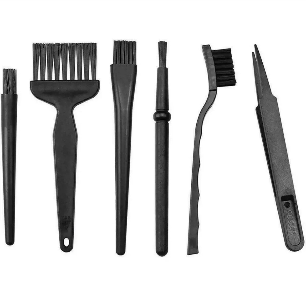 6pc/set Brush ESD BGA Rework PC PCB Motherboard logic board Dust Cleaning Tools
