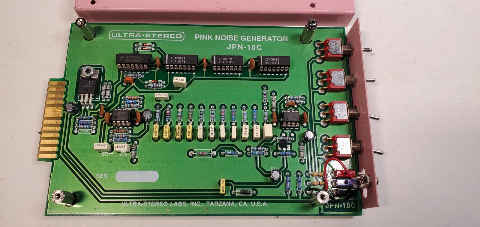 Ultra Stereo Labs Pink Noise Generator JPN-10C Film Industry Circuit Board