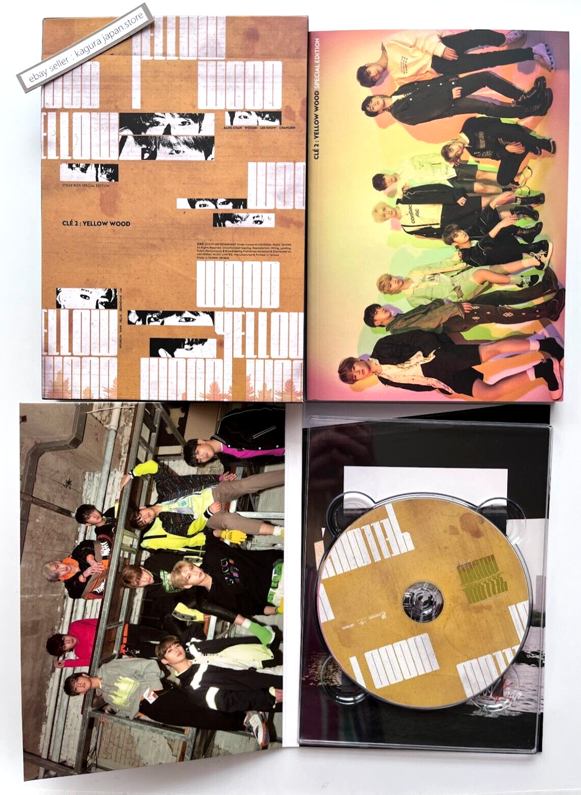 Stray Kids Cle 2: Yellow Wood Taiwan Special Edition CD + Booklet
