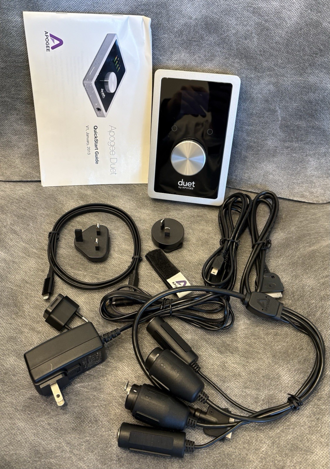 Apogee Duet Audio Music Interface iPhone iPad Mac Box Cables Books