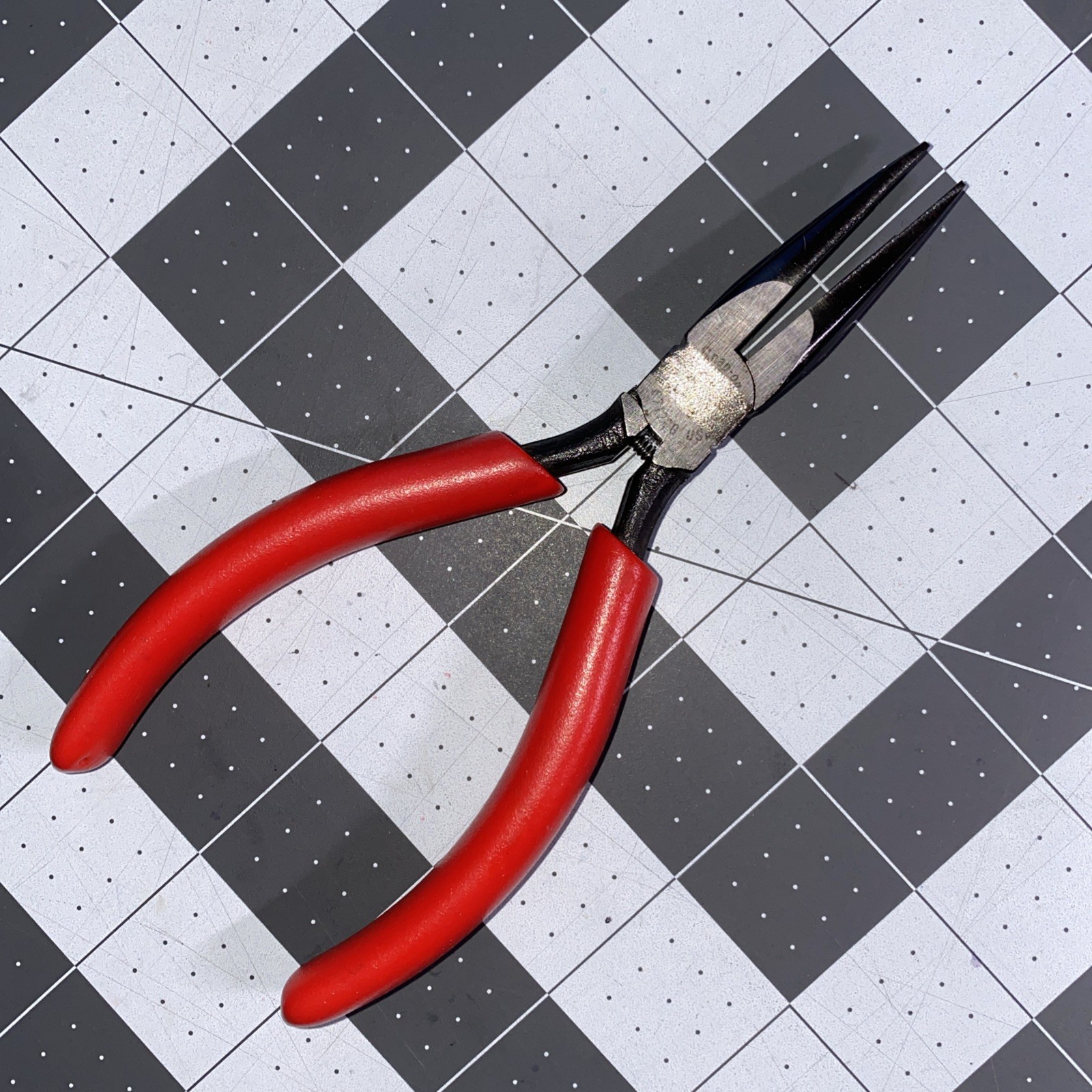 Snap-On Tools E712CG-E712ACG 6” Precision Electronic Needle Nose Pliers USA NICE