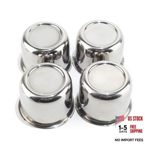 Stainless Steel Push Through Center 3.11" Center Hole, 2.35" Height Chrome