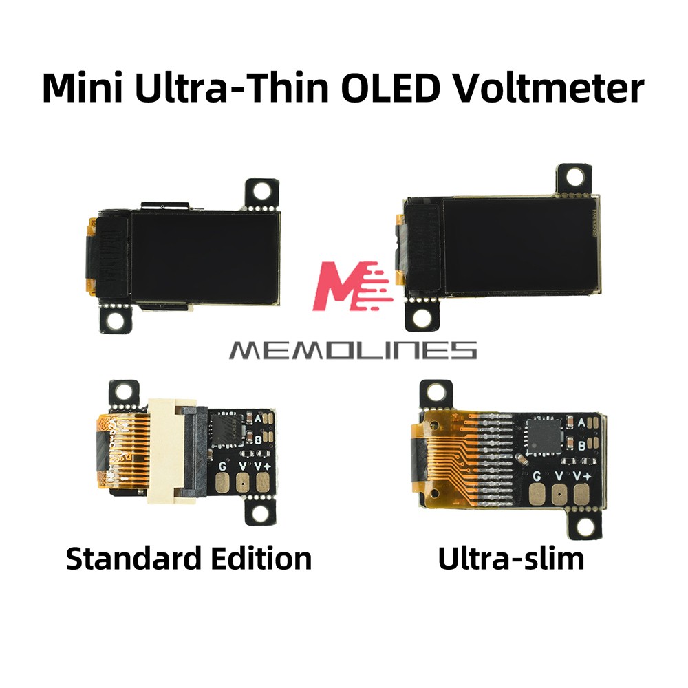 DC 0-30V Digital Voltmeter 0.5-inch OLED Ultra-Slim Mini Embedded Voltage Gauge